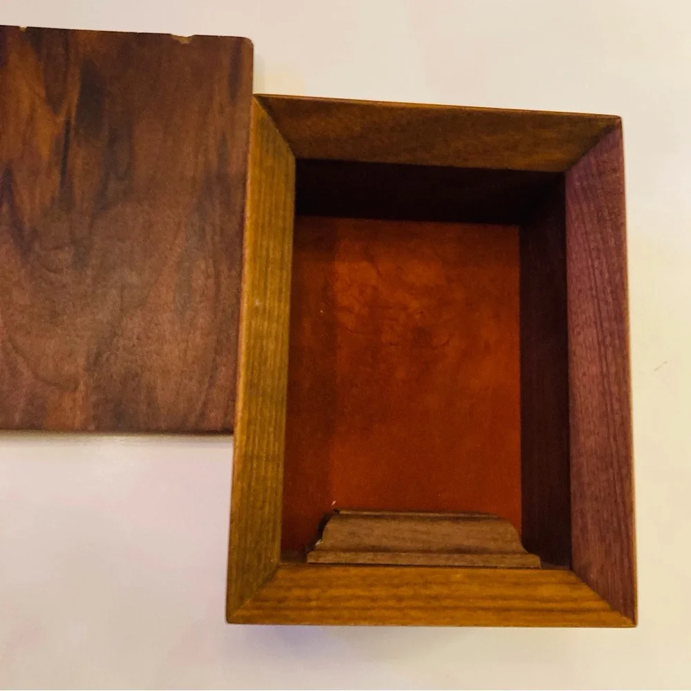 Vintage Rosewood shadow display boxes raised plinth felt backed interior